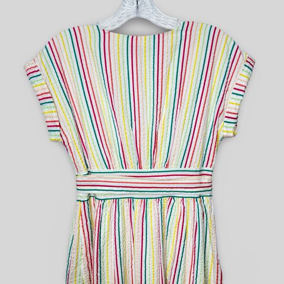 LOFT Striped Button Down Midi Dress - Picture 6 of 6